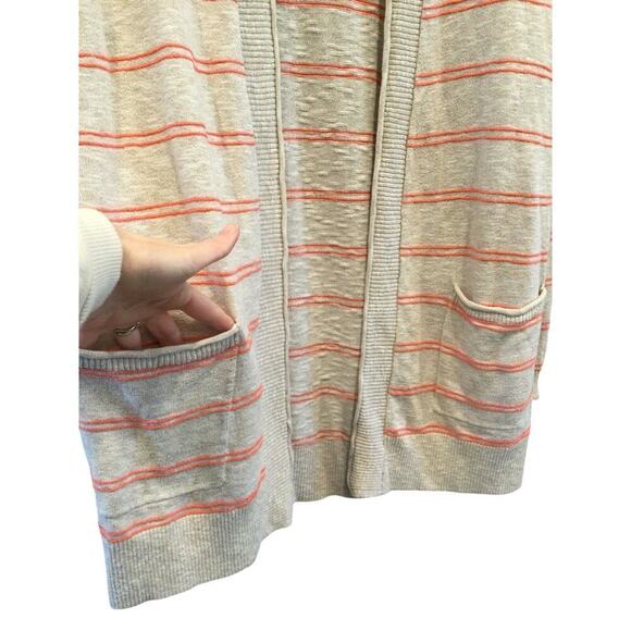 Madewell Womens Open Cardigan Sweater Size Small Open Stripe Preppy Casual Fall - Picture 7 of 11